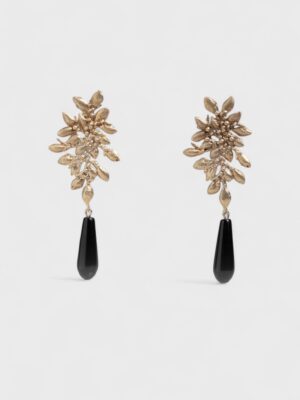 Orecchini Ramage Pendente Nero