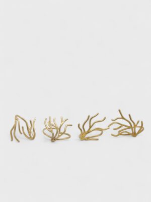 Table SET - 4 Portatovaglioli Corallo